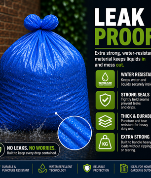 Heavy Duty Plastic Rubble Sacks - Blue