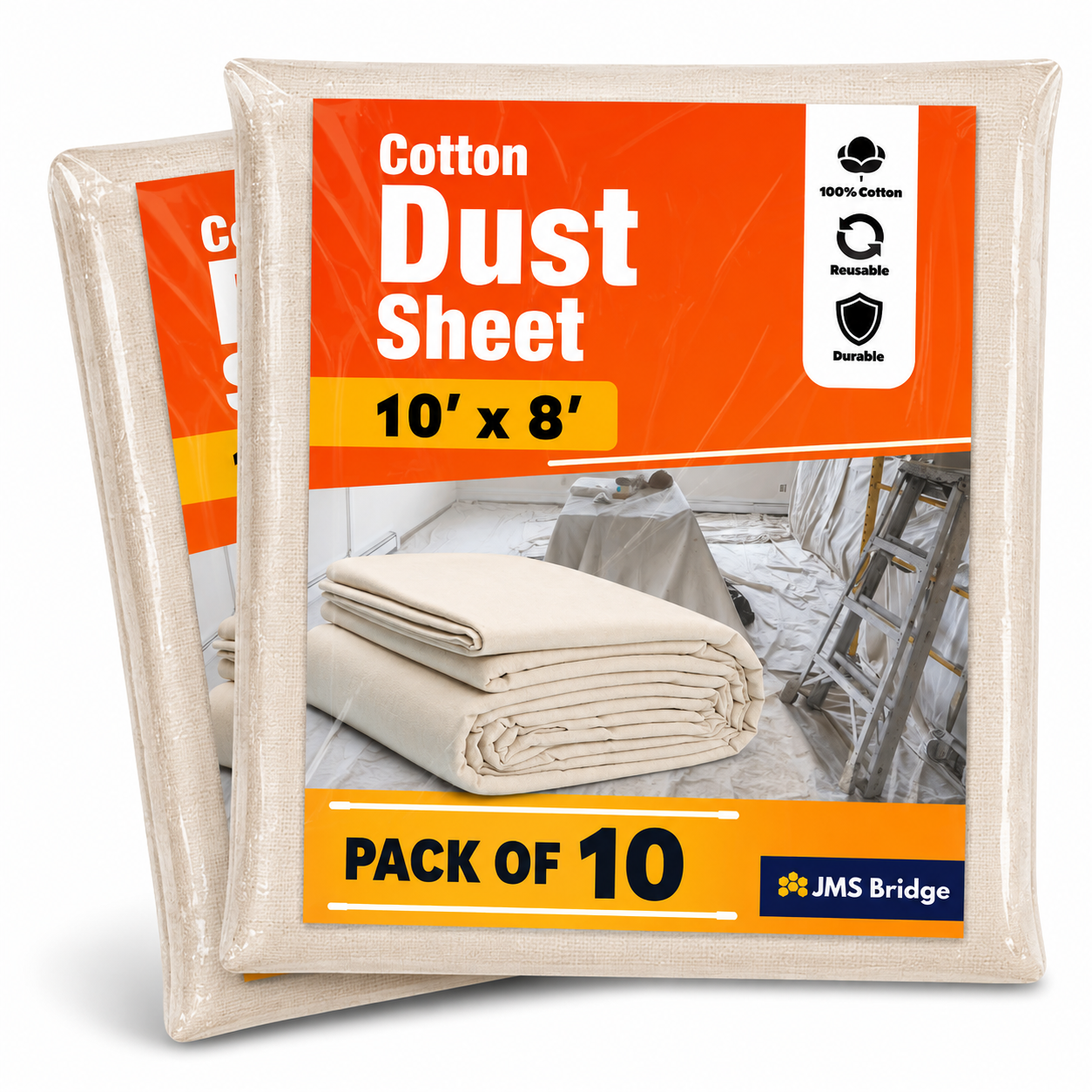 Cotton Dust Sheet - 10' x 8'