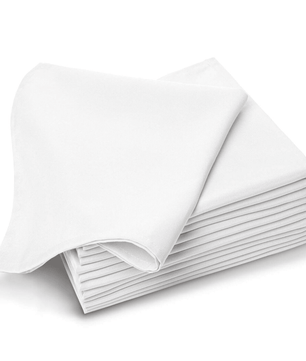 Cotton Napkins - White - JMS Bridge