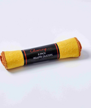 Yellow Cotton Dusters - Pack of 8