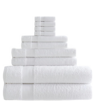 10 Piece White Towel Bale Set