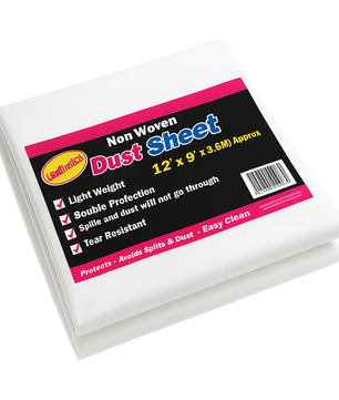 Non Woven Dust Sheets: 12' x 9'