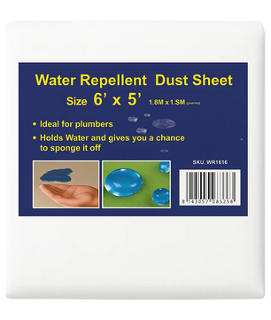 Waterproof Dust Sheets:  6ft x 5ft