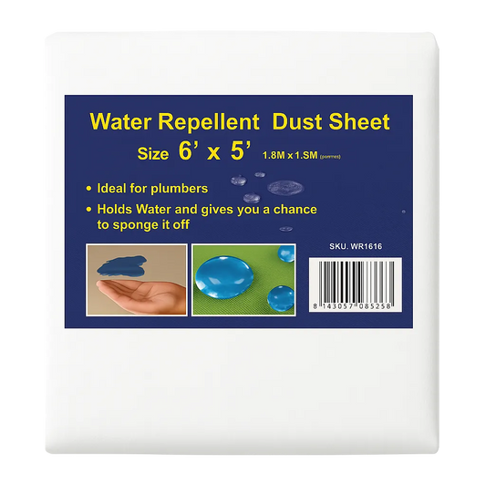 Waterproof Dust Sheets:  6ft x 5ft
