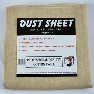 Heavy Duty Dust Sheets: 12' x 9'