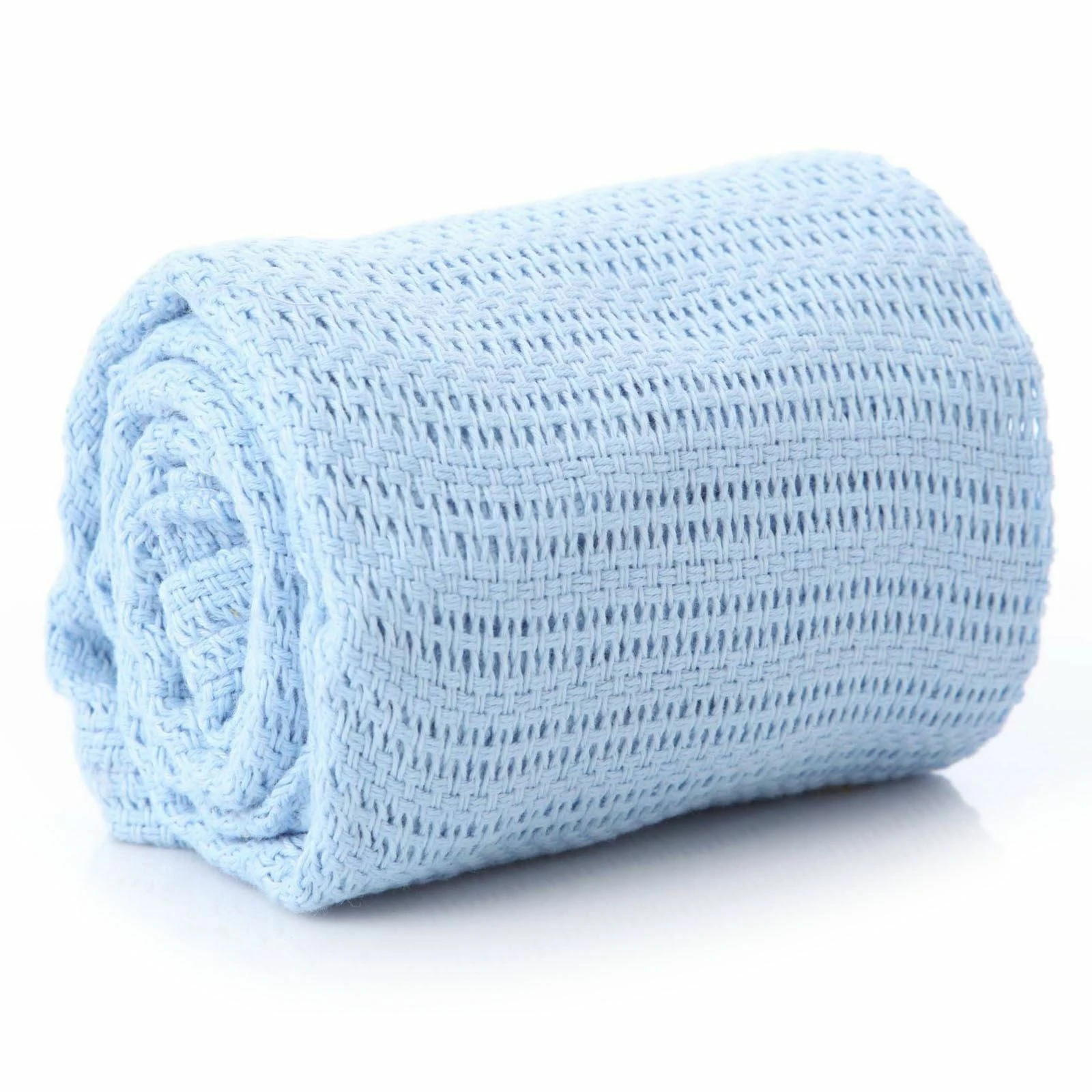 Baby Cellular Blanket - 60cm x 90cm, Blue - JMS Bridge