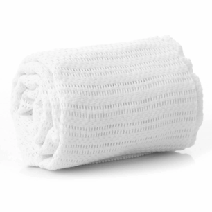 Baby Cellular Blanket - 60cm x 90cm, White - JMS Bridge