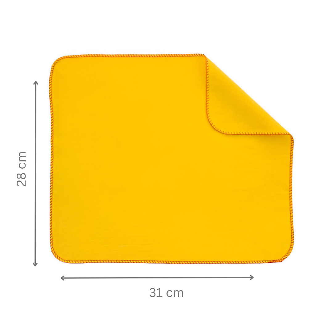 Yellow Cotton Dusters - Pack of 8