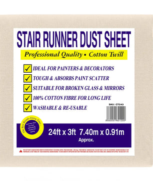 stair dust sheets