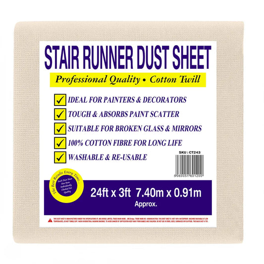 stair dust sheets