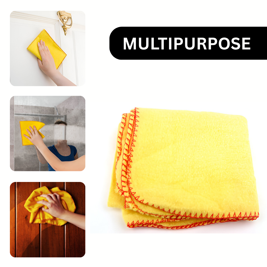 Yellow Cotton Dusters - Pack of 8