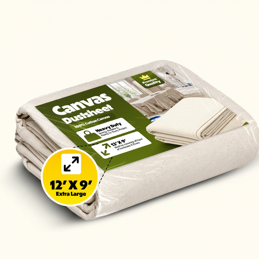 Canvas Dust Sheet: 12' x 9'