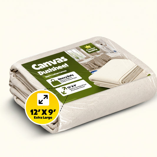 Canvas Dust Sheet: 12' x 9'