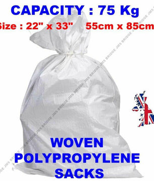 Woven Rubble Sacks – 55cm x 85cm - JMS Bridge