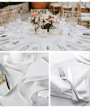 Cotton Napkins - White - JMS Bridge