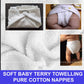 Terry Nappies Towelling for Newborn Babies