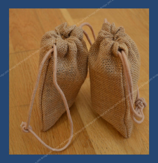 Jute Pouch Bags Mini (Pack of 10) - JMS Bridge