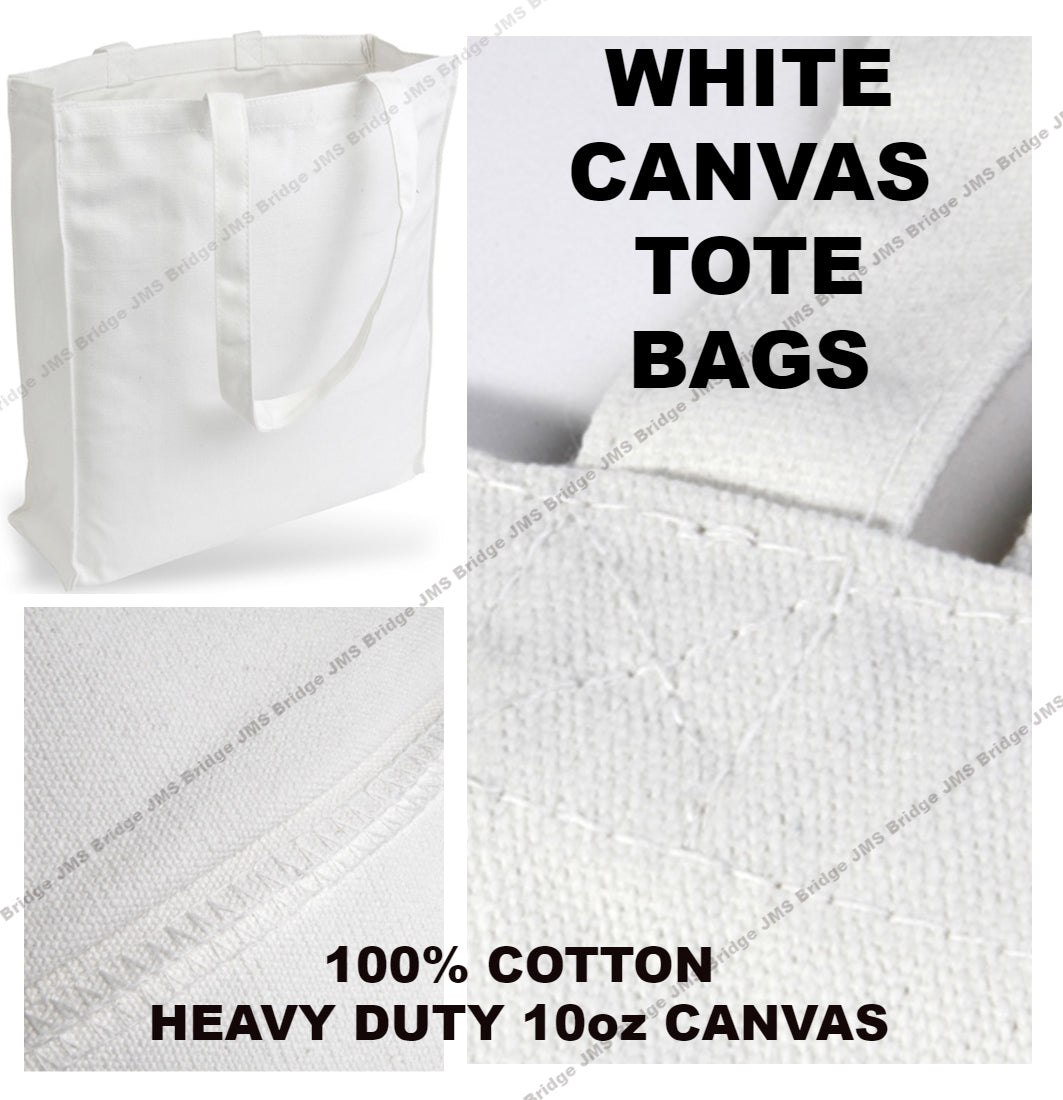Canvas Tote Bags - White