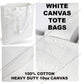 Canvas Tote Bags - White