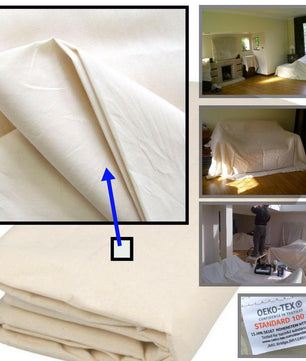 Calico Cotton Dust Sheets: 24' x 3' - JMS Bridge