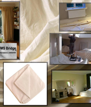 Calico Cotton Dust Sheets: 24' x 3' - JMS Bridge
