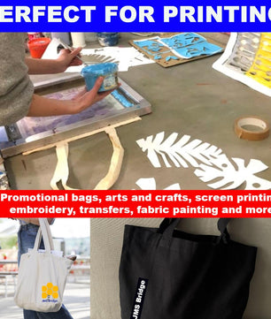 Canvas Tote Bags - Black - JMS Bridge