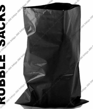 Heavy Duty Plastic Rubble Sacks - Black - JMS Bridge